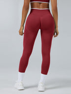 Color Matching Seamless High-waisted Hip Lift Exercise Yoga Pants