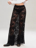 Lace High Waist Perspective Fashion Skirts