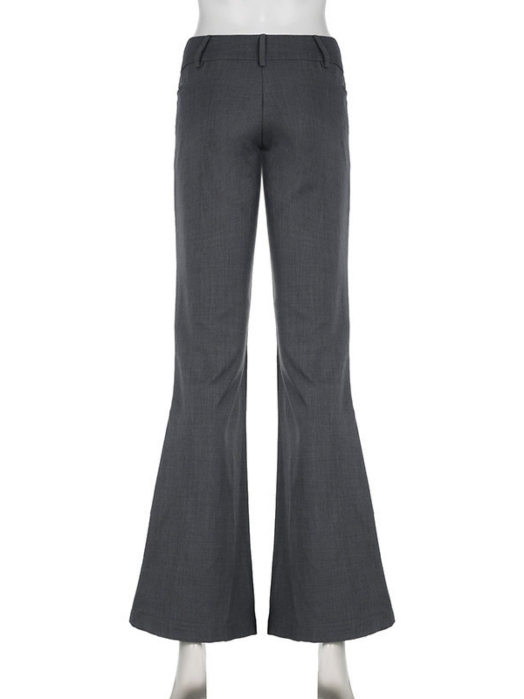 Y2K Pleated Low-rise Slightly Flared Hips Pants