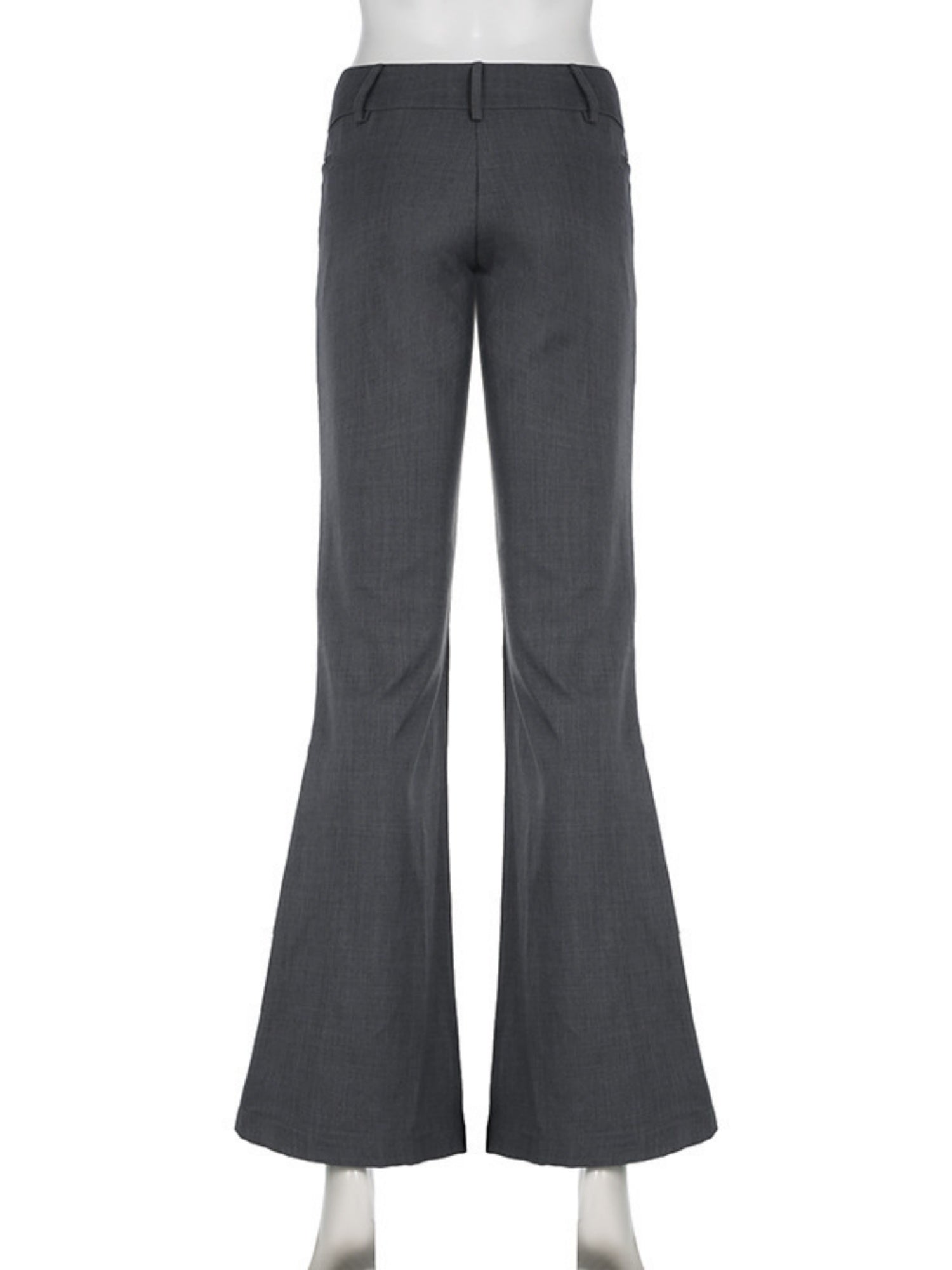 Y2K Pleated Low-rise Slightly Flared Hips Pants