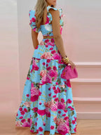 Tank Top Pleated Multi-layered Midi Skirt 2-piece Sets