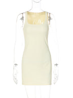 Slim Fit Hip Body Camisoles Mini&Short Dresses
