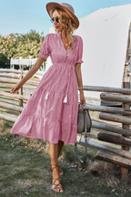 Lisa Chic Stylish Summer Dress Elevated Occasion Wear