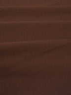 Slim-fit Pleated Solid Color Long Dress