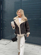 | Winter coat: long sleeve women's jacket