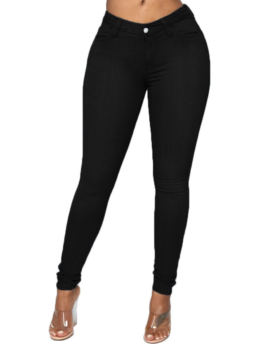 Pencil Pants Tight Fit Butt-lifting Style Jeans