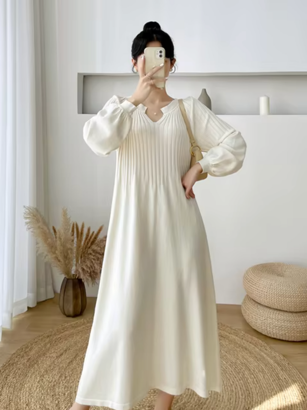 Leticia Statement Loose Knit Maxi Dress for Women Evening Wear Edit