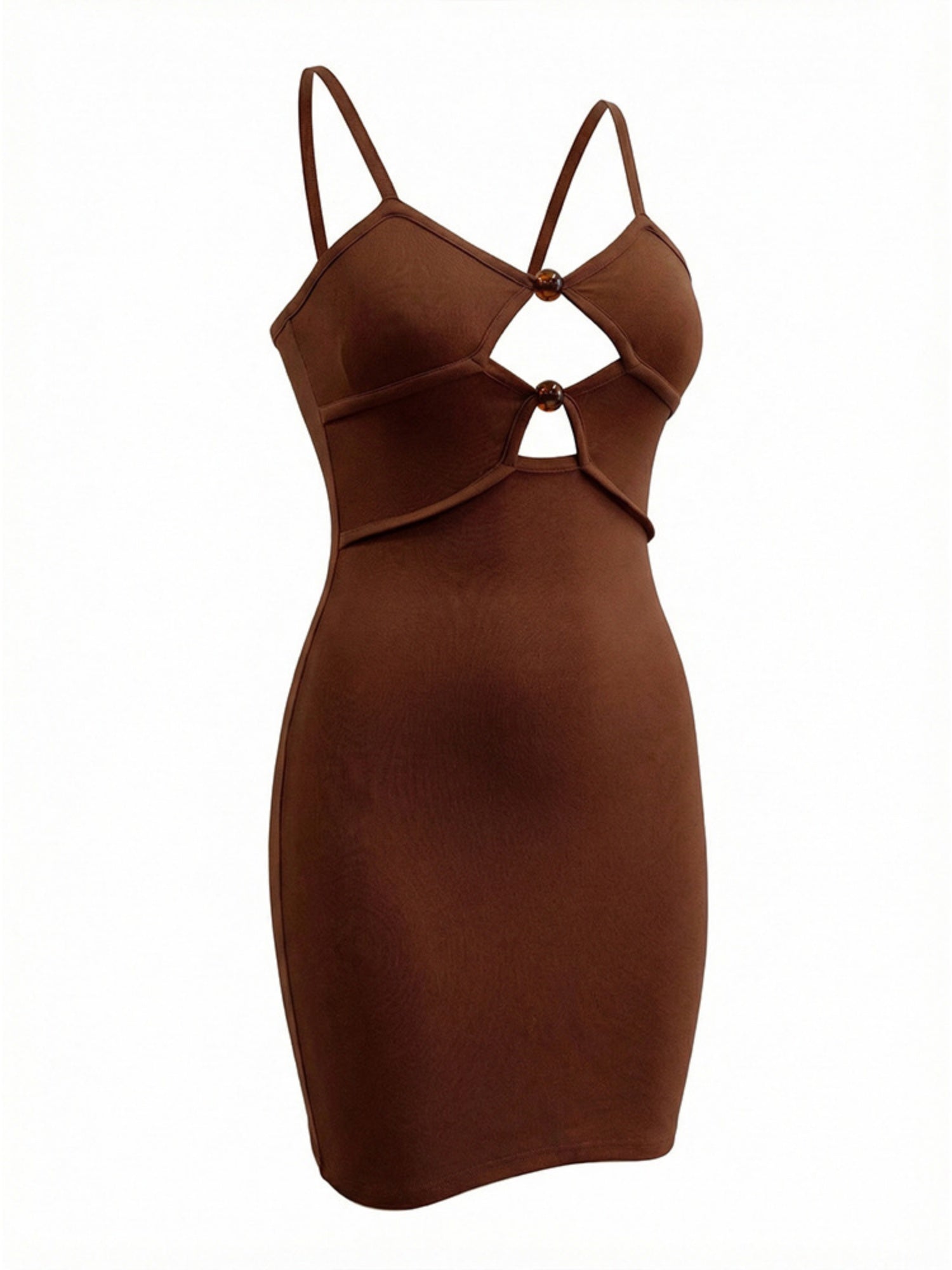 Hollow Out Slim Fit Hip Body Spaghetti Strap Backless Mini&Short Dresses