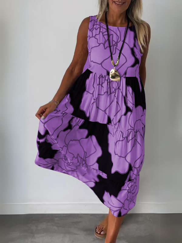 Piper Luxe Dress with Floral Print Boutique Collection