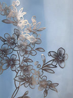 Organza Hot Stamping Gentle Maxi Dresses