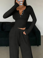 Lace Trim Slim 2-piece Sets