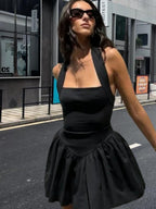 Halter Backless Slim-fit Mini&Short Dresses
