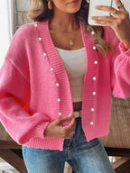 Buttons Pink Cardigans