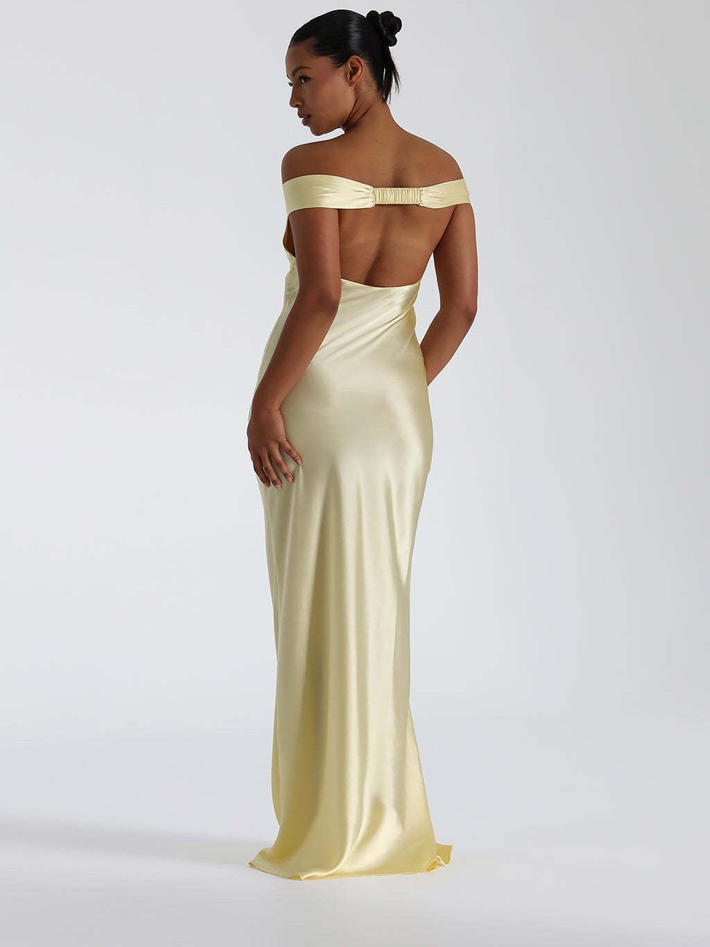 Mermaid Satin Off-shoulder Long Dress