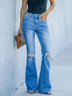 Slight Flared Stretch Jeans