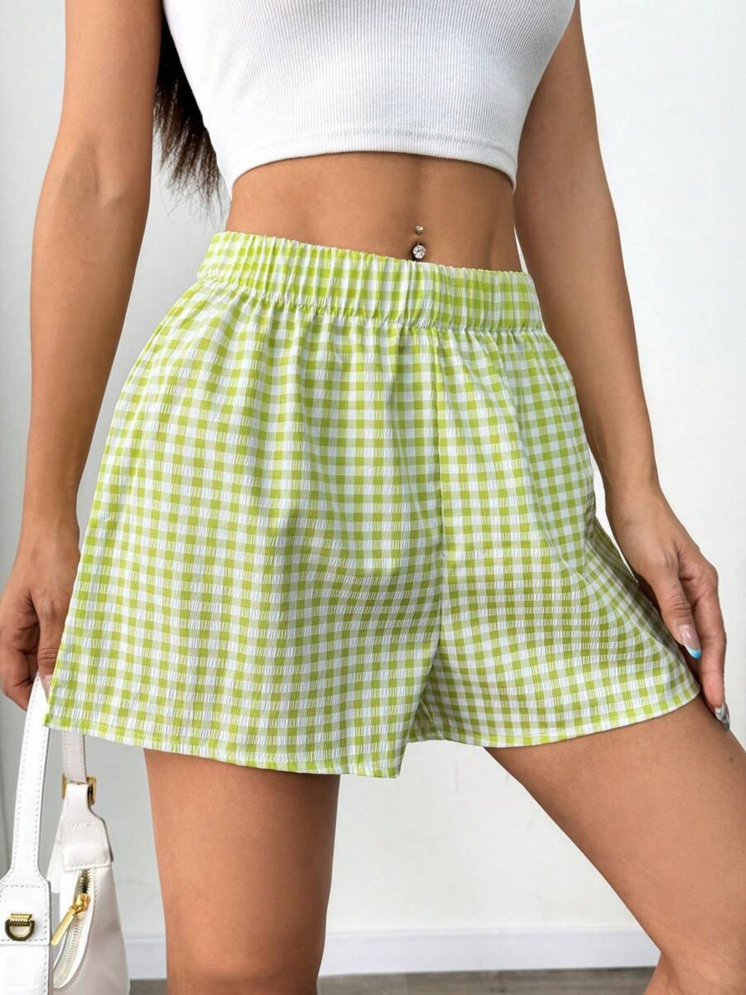 Plaid Stripes Shorts