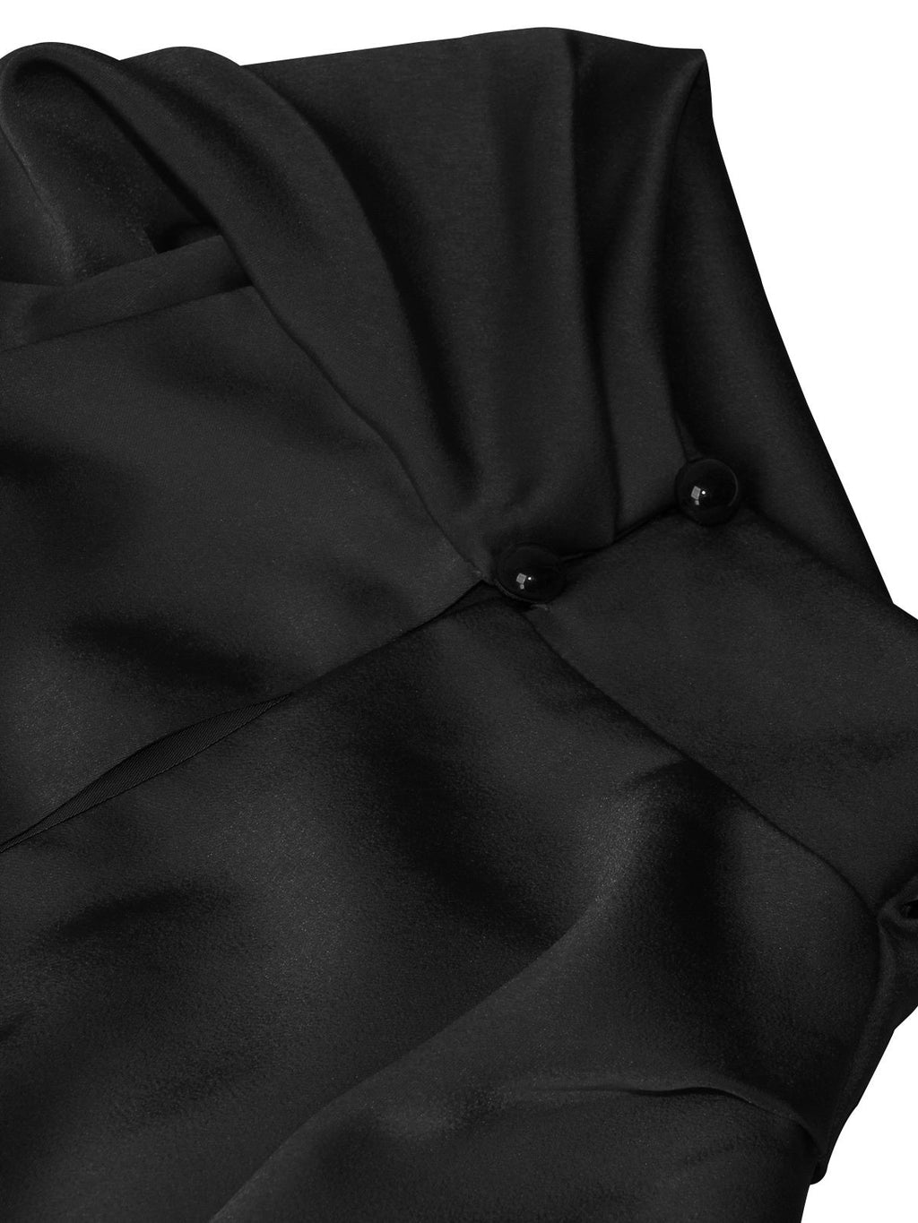 Satin Belted Sleeveless Stand Collar Tie Waist Short Dress