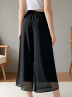 Leisure Chiffon Wide-leg Pants Loose-fit Pants