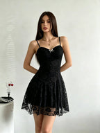 Lace Camisoles Waist Sweet Midi Dresses