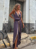 Golden Leaf Wide Jumpsuits