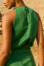 Mockneck Sleeveless Solid Top