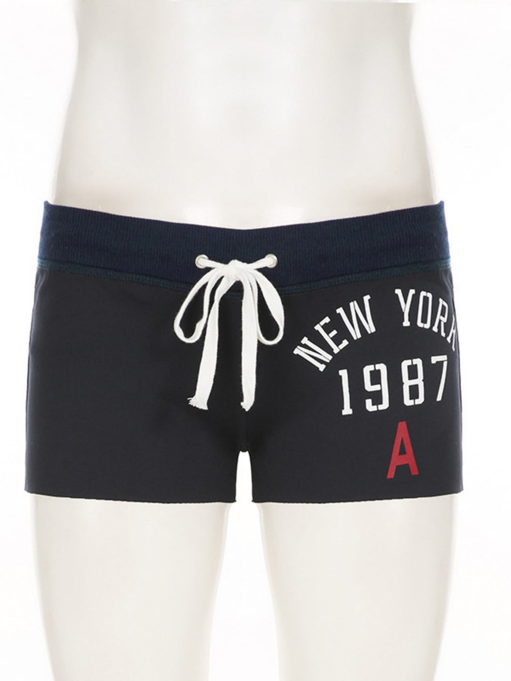 Letter Print Drawstring Exercise To Improve Body Shape Shorts
