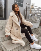 | Long teddy coat