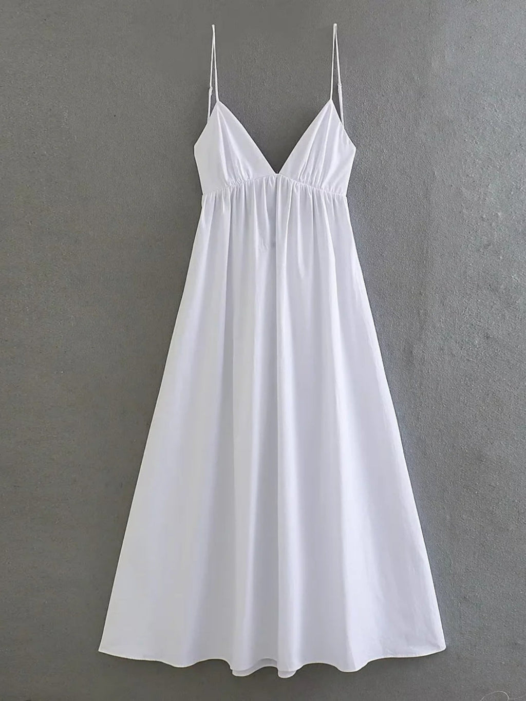 Big Backless V-neck Camisoles Maxi Dresses