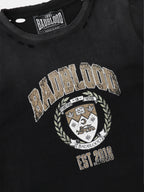 BADBLOOD Work Shop Printed Distressed T-shirts