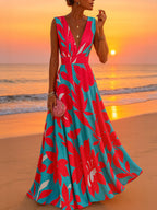Solid Color Mid-waist Dress