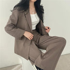 | Women's Tailored Suit Set, Long Blazer