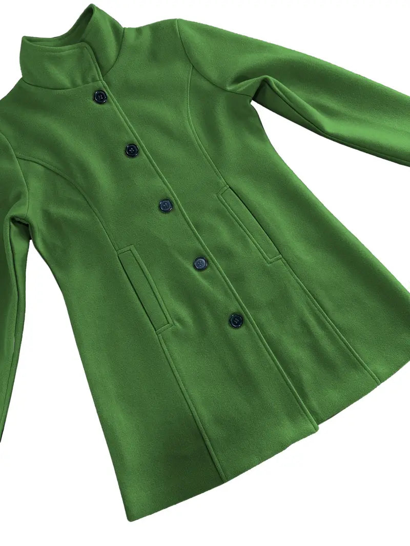 | Single-breasted knit coat