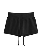 Solid Color Drawstring Shorts