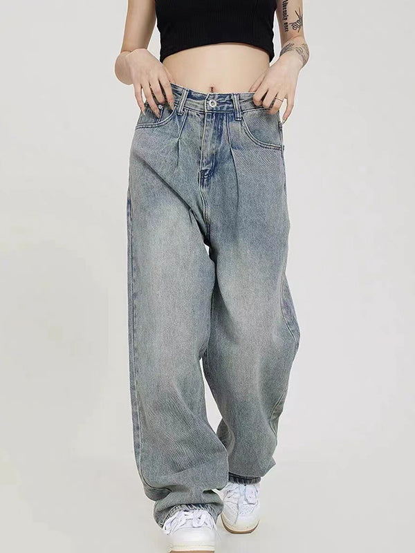 Vintage Light Wash Boyfriend Jeans