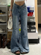Slim Fit Micro Drag Floor Flare Jeans