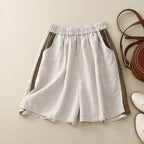 Summer thin slit casual shorts