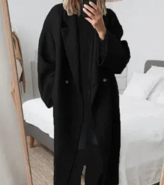 | Women's Oversized Button-Down Coat