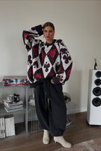 Plaid Gothic Y2K Edgy Trendy Knit Sweater