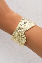 Punk Metal Style Simple Pockmarked Exaggerated Bracelet