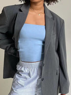 Solid Color Slim Bandeau Top