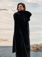 Faux Fur Coats For Women Hooded Winter Eco-friendly Long Jacket 2026