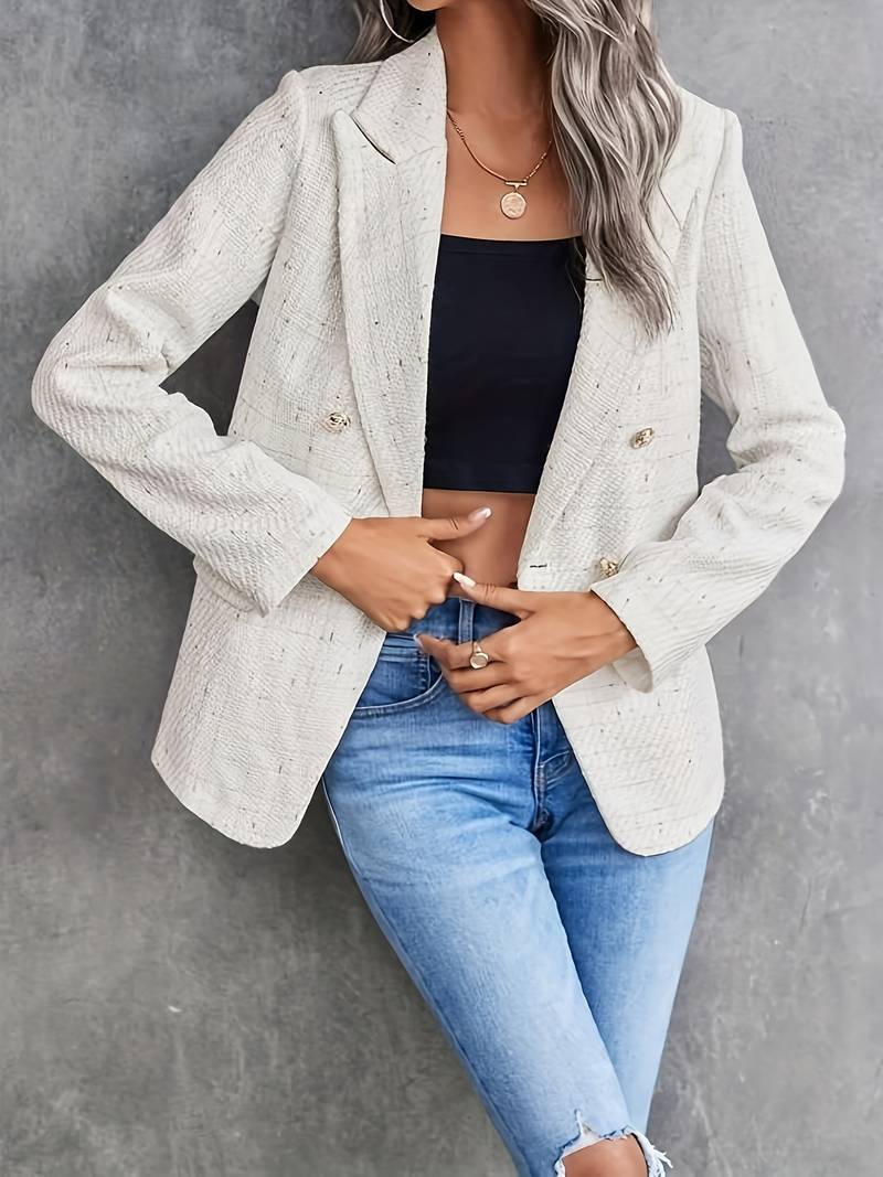 | Women's Classic Double-Breasted Blazer