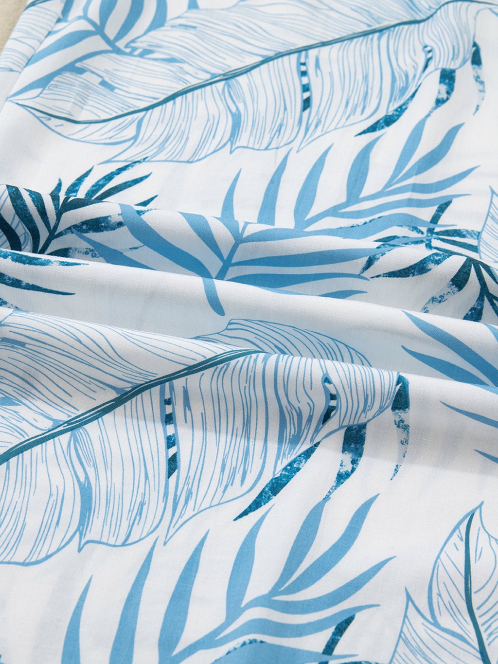 Tropical Wide Leg Pants | Shirred Waist Women__ Style