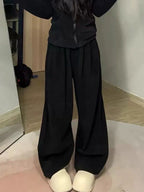 Solid Color Pocket Sweatpants