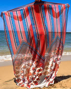 | Bikini Set with Tie-Dye Scarf