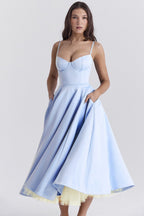 Double-Layer Sheer Party Dress