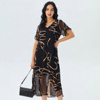 | Flowing V-Neck Dress