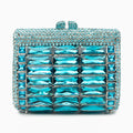 Sky Blue Victoria Crystals Clutch