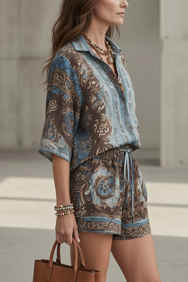 Vintage-Inspired Baroque Print Matching Set