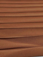 Solid Color Round Neck Sleeveless Pleated Long Dress